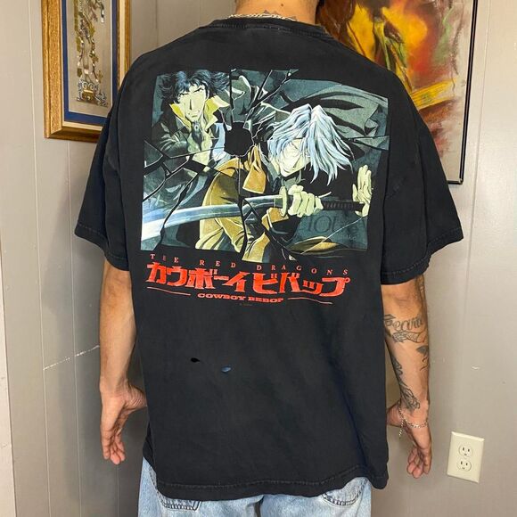 Vintage 1990s RARE Cowboy Bebop Anime Cartoon Shirt Size XLarge - Picture 1 of 5